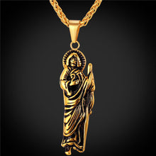 Load image into Gallery viewer, GUNGNEER Jesus Necklace Stainless Steel Christian Cross Jewelry Accessory For Men Women