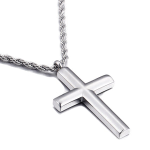 GUNGNEER Christian Pendant Necklace Cross Jewelry Accessory Outfit Gift For Men Women