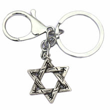 Load image into Gallery viewer, GUNGNEER David Star Keychain Seal of Solomon Jewish Charm Jewelry Accessory For Men Women