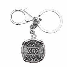 Load image into Gallery viewer, GUNGNEER David Star Keychain Seal of Solomon Jewish Charm Jewelry Accessory For Men Women