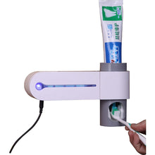 Load image into Gallery viewer, 2TRIDENTS Antibacteria UV Light Ultraviolet Toothbrush Automatic Toothpaste Dispenser Sterilizer Toothbrush Holder Cleaner (Toothbrush Sterilize)
