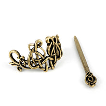 Load image into Gallery viewer, GUNGNEER Celtic Irish Knot Viking Runes Hair Pin Brooch Stick Slide Jewelry Accessories Gift