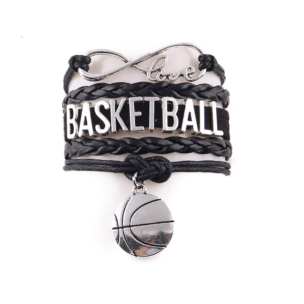 GUNGNEER Basketball Bracelet Multilayer Mom Ball Sports Accessories For Boys Girls