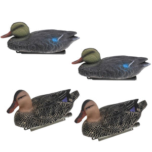 2TRIDENTS 4 Pieces Portable Mallard Duck Decoys - Suitable for Hunting, Gaming, Garden/Backyard Decoration/Ornament and More
