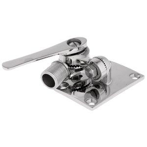2TRIDENTS Marine Stainless Steel Ratchet Rail Mount - Special Cable Slot Eliminates Removal of Most Factory-Installed Connectors