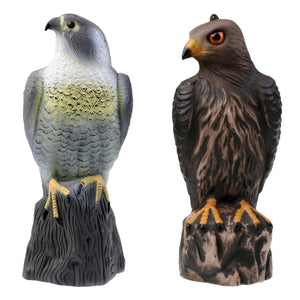 2TRIDENTS Hawk Falcon Bird Decoy Pest Bird Repellent Protection for Garden Crop Plant Hunting Shooting Bait (Fake Eagle Hunting)