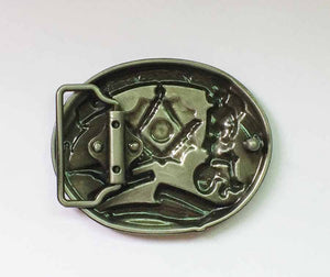 GUNGNEER Mason Belt Buckle Zinc Alloy Master Mason Symbol Jewelry Accessories For Men