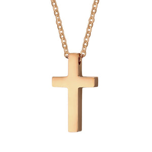 GUNGNEER Stainless Steel Christian Cross Pendant Jesus Necklace Jewelry For Men Women