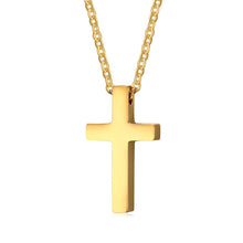 Load image into Gallery viewer, GUNGNEER Stainless Steel Christian Cross Pendant Jesus Necklace Jewelry For Men Women