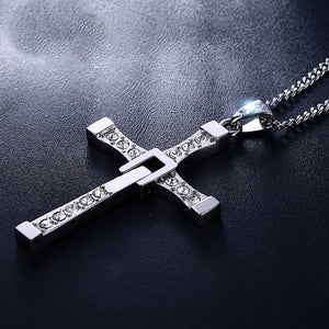 GUNGNEER Christian Cross Necklace God Jesus Chain Jewelry Accessory Gift For Men Women