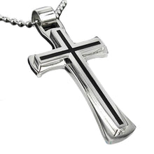 Load image into Gallery viewer, GUNGNEER Cross Necklace Stainless Steel God Christian Jewelry Accessory For Men Women