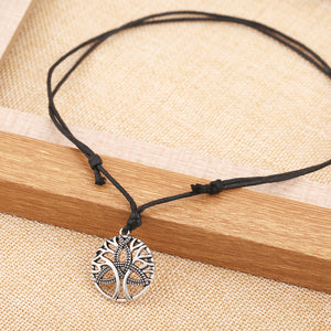 GUNGNEER Celtic Triquetra Tree of Life Pendant Necklace Axe Key Chain Jewelry Set Men Women