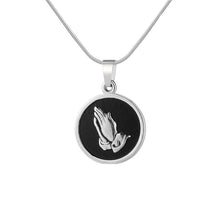 Load image into Gallery viewer, GUNGNEER Saint Benedict Medal Stainless Steel Pendant Necklace with Bracelet Jewelry Set