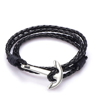 GUNGNEER United State Military Navy Anchor Bracelet Nautical Jewelry Gift For Men Women