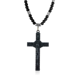 GUNGNEER Christian Cross Pendant Necklace Jewelry Accessory Gift Outfit For Men Women