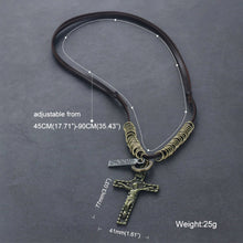 Load image into Gallery viewer, GUNGNEER Christian Cross Pendant Necklace Jewelry Accessory Gift Outfit For Men Women
