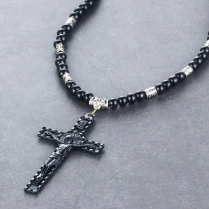 GUNGNEER Christian Cross Pendant Necklace Jewelry Accessory Gift Outfit For Men Women