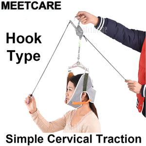 2TRIDENTS Cervical Traction Stretch Device Over Door Neck Spinal Decompression Orthopedic Overhead
