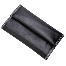 Load image into Gallery viewer, 2TRIDENTS Tobacco Bag Portable Cigarette Rolling Pipe Tobacco Pouch Case Wallet Paper Holder Smoking (Black)