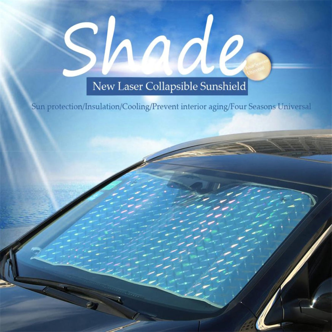 2TRIDENTS Windshield Sunshade for Tesla Model-3 Protector, Keep Your Car Cool UV Sun Heat Reflector (130cmx60cm)