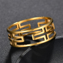 Load image into Gallery viewer, GUNGNEER Cross Ring Stainless Steel Multisize God Jesus Jewelry Accessory For Men Women