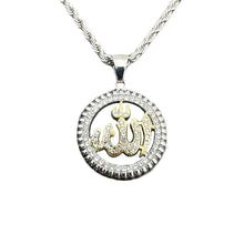 Load image into Gallery viewer, GUNGNEER Quran Allah Pendant Necklace Stainless Steel Islamic Jewelry For Men Women
