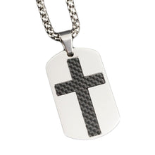 Load image into Gallery viewer, GUNGNEER God Cross Dog Tag Necklace Christ God Jewelry Accessory Gifts For Men Women