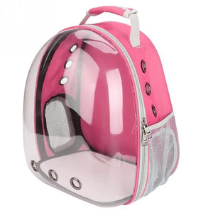 2TRIDENTS Portable Pet Cat Backpack Transparent Capsule Breathable Cat Bag Outdoor Travel Dog Cat Backpack Puppy Carrying Cages