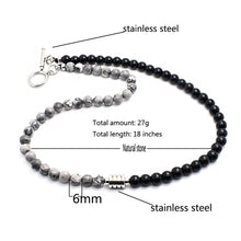 Load image into Gallery viewer, GUNGNEER Trendy Baseball Bead Necklace Stone Sports with Bracelet Jewelry Accessory Men Women