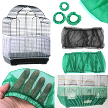 Load image into Gallery viewer, 2TRIDENTS Mesh Bird Cage - Bird Supplies for Eliminating Messy Seed Scatter On Your Floor (L, Black)