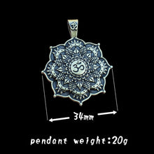Load image into Gallery viewer, GUNGNEER Om Mandala Necklace Lotus Moon Bracelet Wilderness Nature Jewelry Set For Men Women