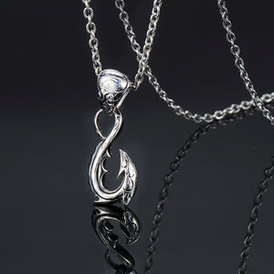 GUNGNEER Maori Fish Hook Pendant Necklace Moana Protection Jewelry Accessory For Men Women