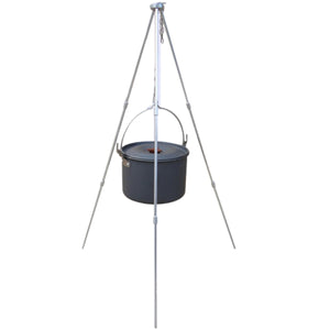 2TRIDENTS BBQ Grill Tripod - Outdoor Hanging Stove Grill Stand Holder for Camping, Picnic, Bonfire Party and More