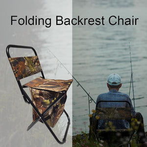2TRIDENTS Foldable Fishing Chair with Cooler Bag Stool for Fishing, Camping, Hiking, Watching Sports Events, Picnics and More