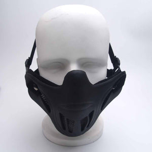 2TRIDENTS Outdoor Half Face Tactical Protective Mask for Hunting, Outdoor Sport, Cycling, Motorcycling, ATV, Jet Skiing, Airsoft, Paintball, CS and More
