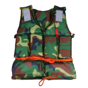 2TRIDENTS Outdoor Camouflage Swimming Life Jacket Vest for Jet Ski, Boating, Surfing, Sailing, Windsurfing, Fishing, and Other Water Entertainment