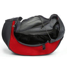 Load image into Gallery viewer, 2TRIDENTS Outdoor Travel Handbag Pet Puppy Carrier Pouch Mesh Oxford Single Shoulder Bag Sling Mesh Comfort Travel Tote Shoulder Bag (L, Blue)