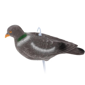 2TRIDENTS Grey Dove Bird Decoy Bird Repellent for Garden Crop Protection Hunting Bait Garden House Decor