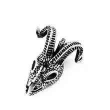 Load image into Gallery viewer, GUNGNEER Stainless Steel Satan Ram Skull Pendant Necklace Demonic Goat Jewelry Gift For Men