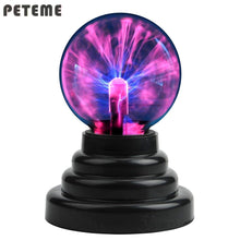 Load image into Gallery viewer, 2TRIDENTS Plasma Ball Magic Moon Lamp USB Electrostatic Sphere Light Bulb Touch Novelty Project Home Decoration (Red)