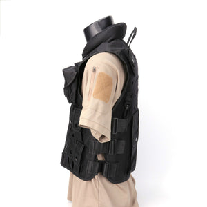 2TRIDENTS Police Tactical Vest Military - Vest for CS Game Paintball Airsoft Camping Hunnting Vest Military Equipment (BK)