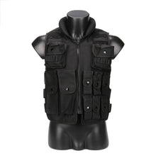 Load image into Gallery viewer, 2TRIDENTS Police Tactical Vest Military - Vest for CS Game Paintball Airsoft Camping Hunnting Vest Military Equipment (BK)