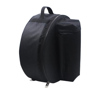 2TRIDENTS Snare Drum Case Black 17.5 x 17.5 x 6.7inches Zipper Backpack Case Protect The Drum (Black)