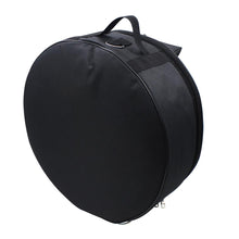 Load image into Gallery viewer, 2TRIDENTS Snare Drum Case Black 17.5 x 17.5 x 6.7inches Zipper Backpack Case Protect The Drum (Black)