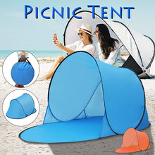Load image into Gallery viewer, 2TRIDENTS Portable Outdoor Waterproof Camping Beach Picnic Tent Pop Up Open Camping Tent Fishing Hiking Automatic Instant Travel Tent (Blue)