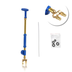 2TRIDENTS Double Head Spray Gun for Watering Painting Cleaning Extension Pole Rod Ideal Garden Accessory