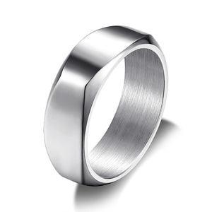 GUNGNEER Freemason Pendant Necklace Stainless Steel Geometric Ring For Men Jewelry Set