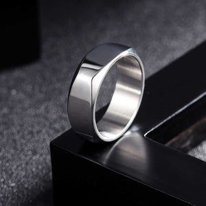 GUNGNEER Freemason Pendant Necklace Stainless Steel Geometric Ring For Men Jewelry Set