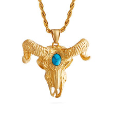 Load image into Gallery viewer, GUNGNEER Satan Goat Skull Necklace Satanic Pendant Occult Jewelry Accessories For Men