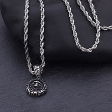 Load image into Gallery viewer, GUNGNEER Gothic Skeleton Punk Skull Pendant Necklace Stainless Steel Strength Jewelry Men Women